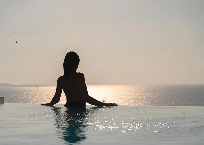 Vila Sunset Aura - Amazing Sea & Sunset View Klouvas